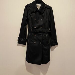 Black London Fog Trench Coat